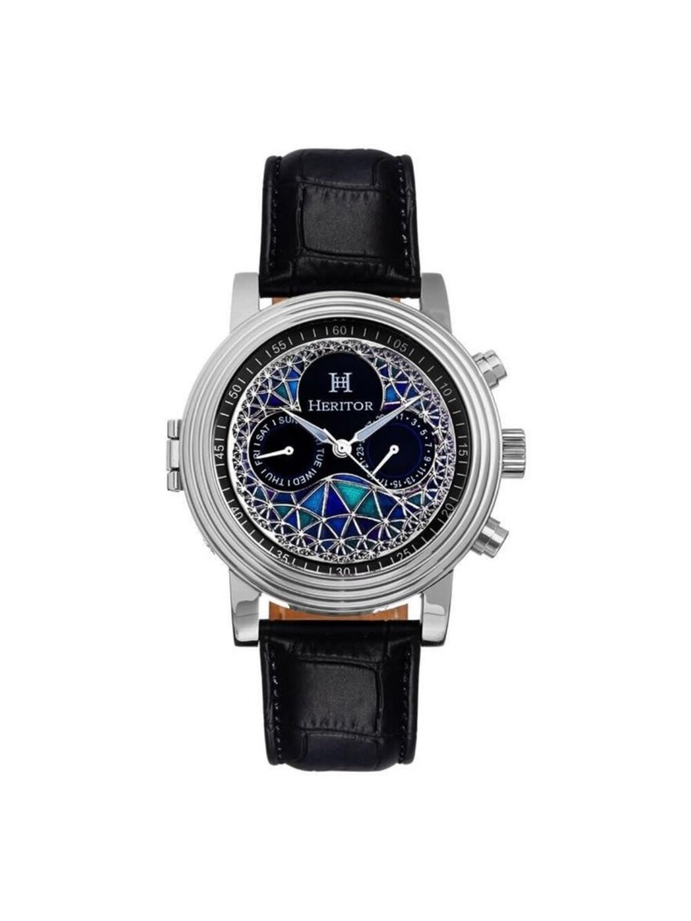 NWT Heritor Legacy Automatic Multi-Color Dial Men's Watch
